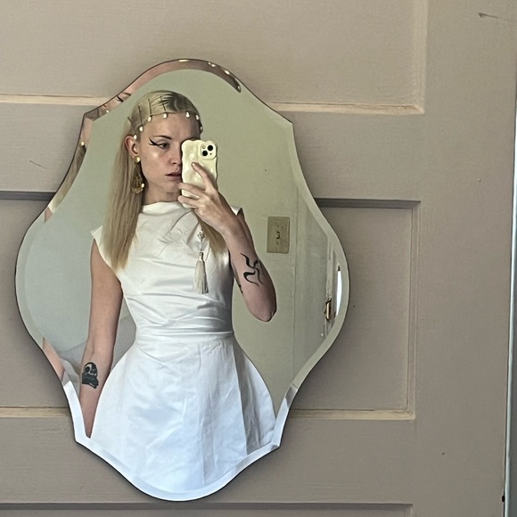 Odd Muse 🪽🪽🪽The Ultimate Muse Satin Straight Neck Mini Dress 🪽🪽🪽 - Picture 1 of 5